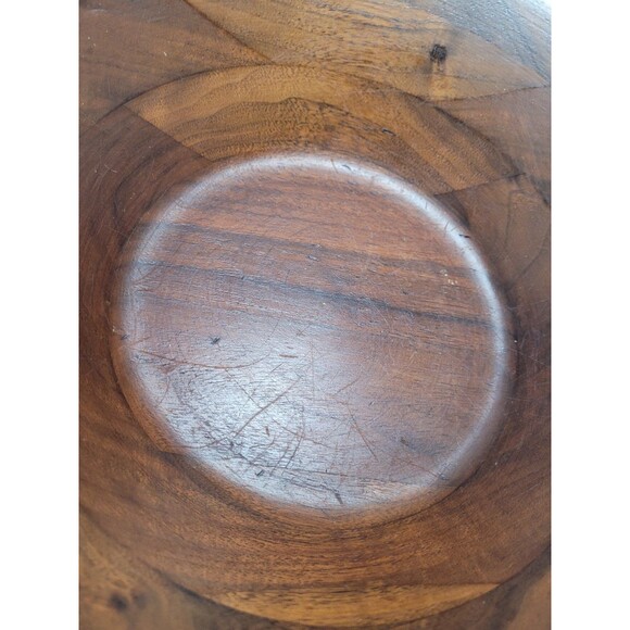 Burl Walnut #103 Billings, Missouri Wooden Bowl  12" - Picture 2 of 5
